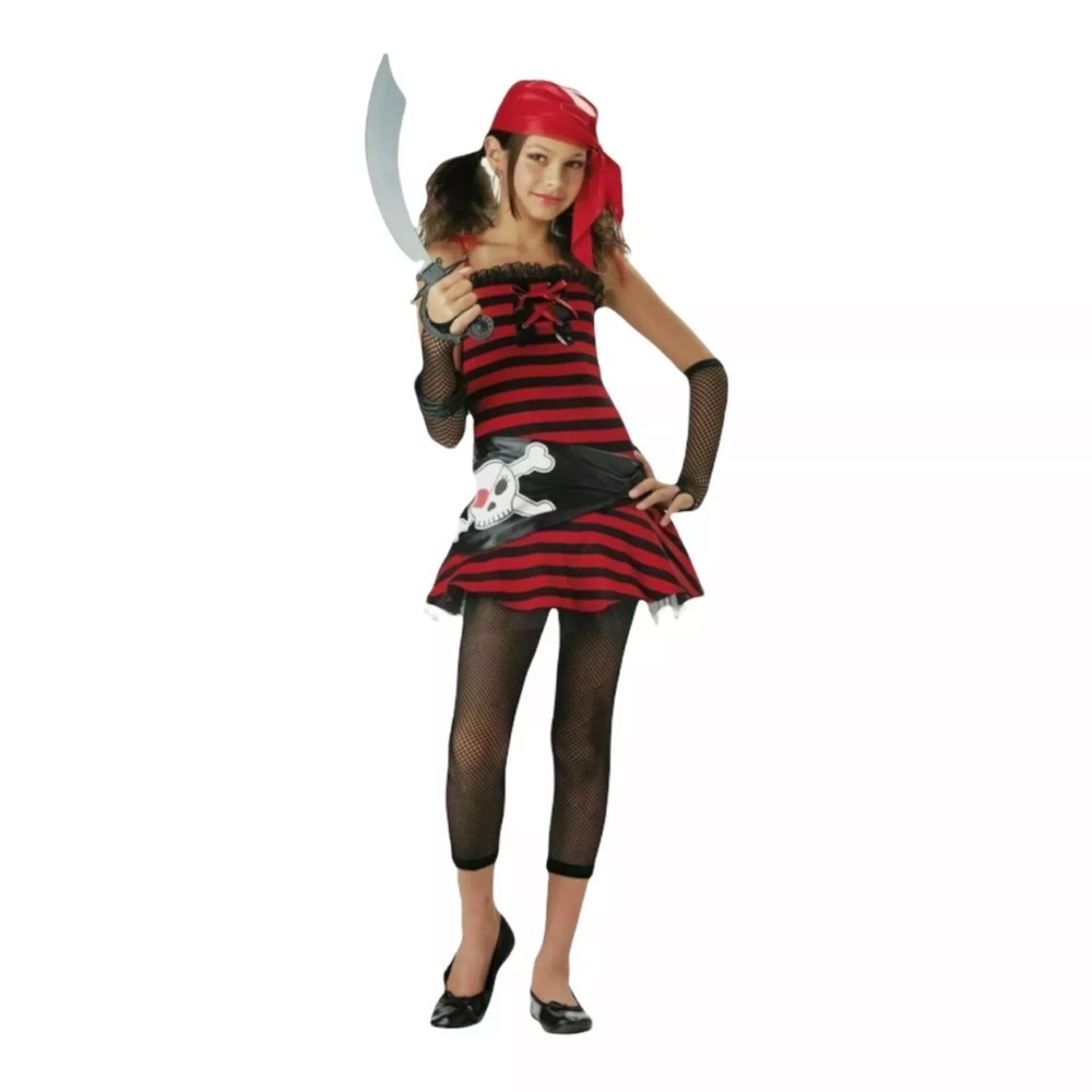 Pirate Cutie Buccaneer Tween Child Halloween Costume XL 12-14